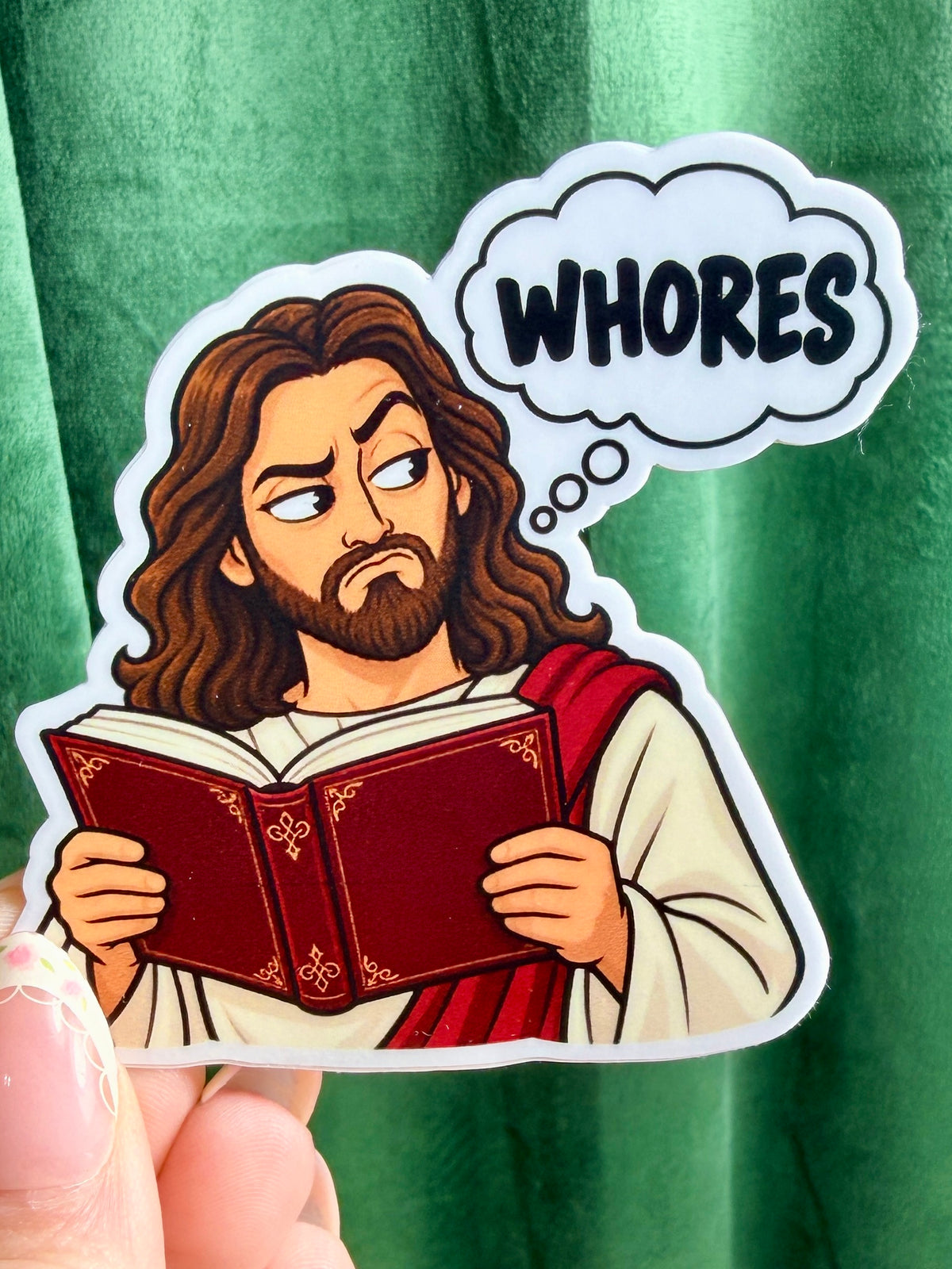 Judging Jesus Bookish Sticker | Funny Spicy Reader Decal