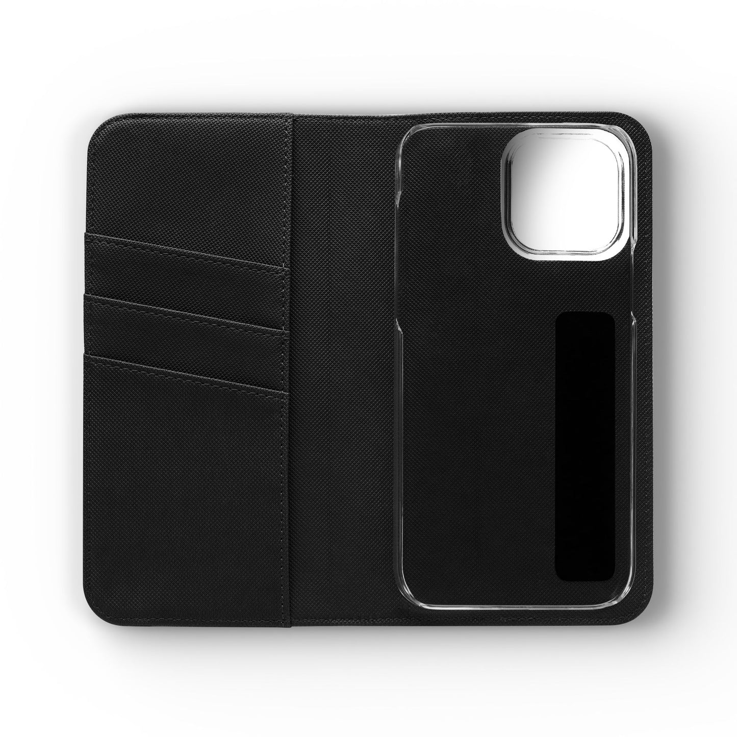 Witchy Bookish Flip Phone Case – Crystal, Bat & Spellbook Wallet Cover