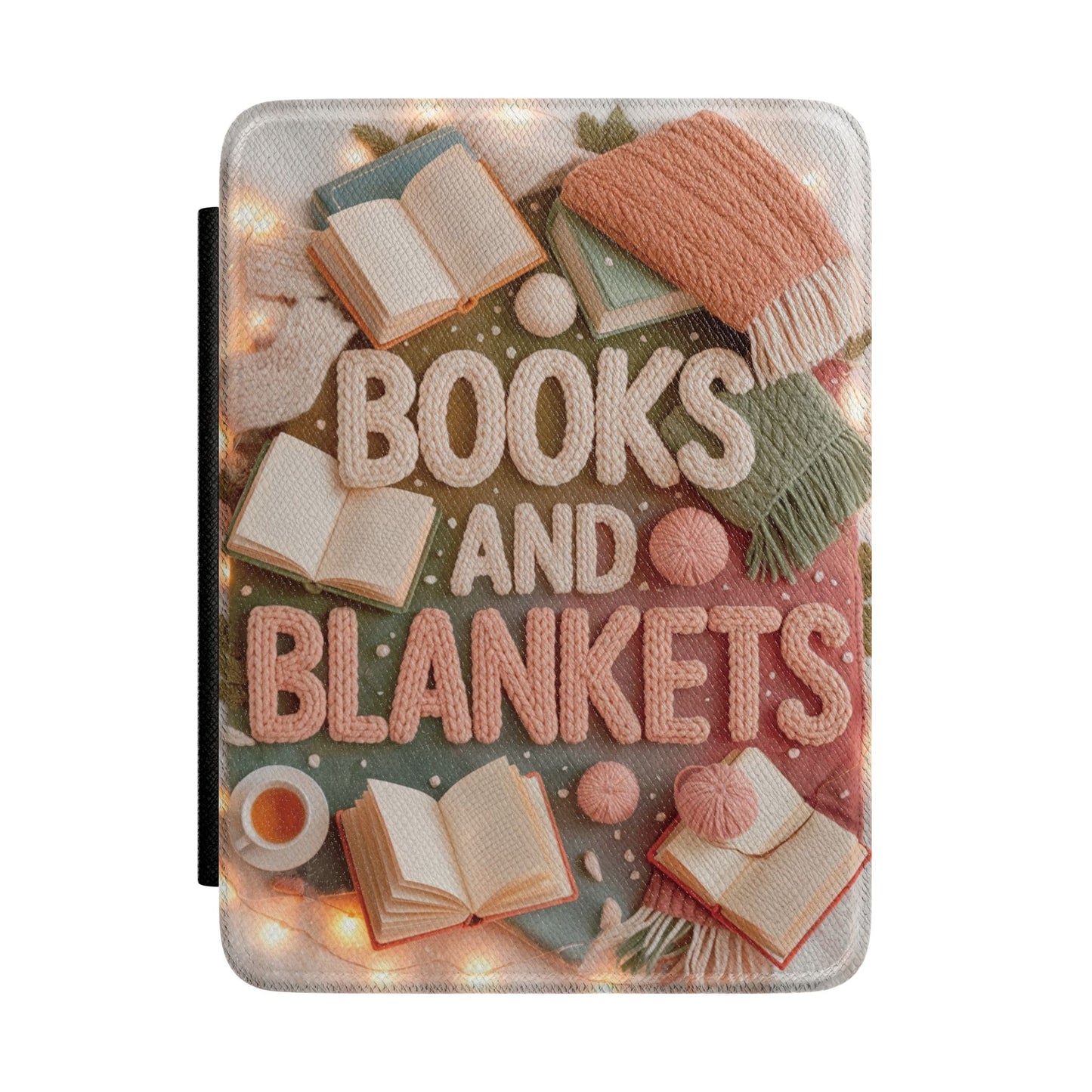 Books and Blankets Kindle Case — Cozy Reading E-Reader Cover
