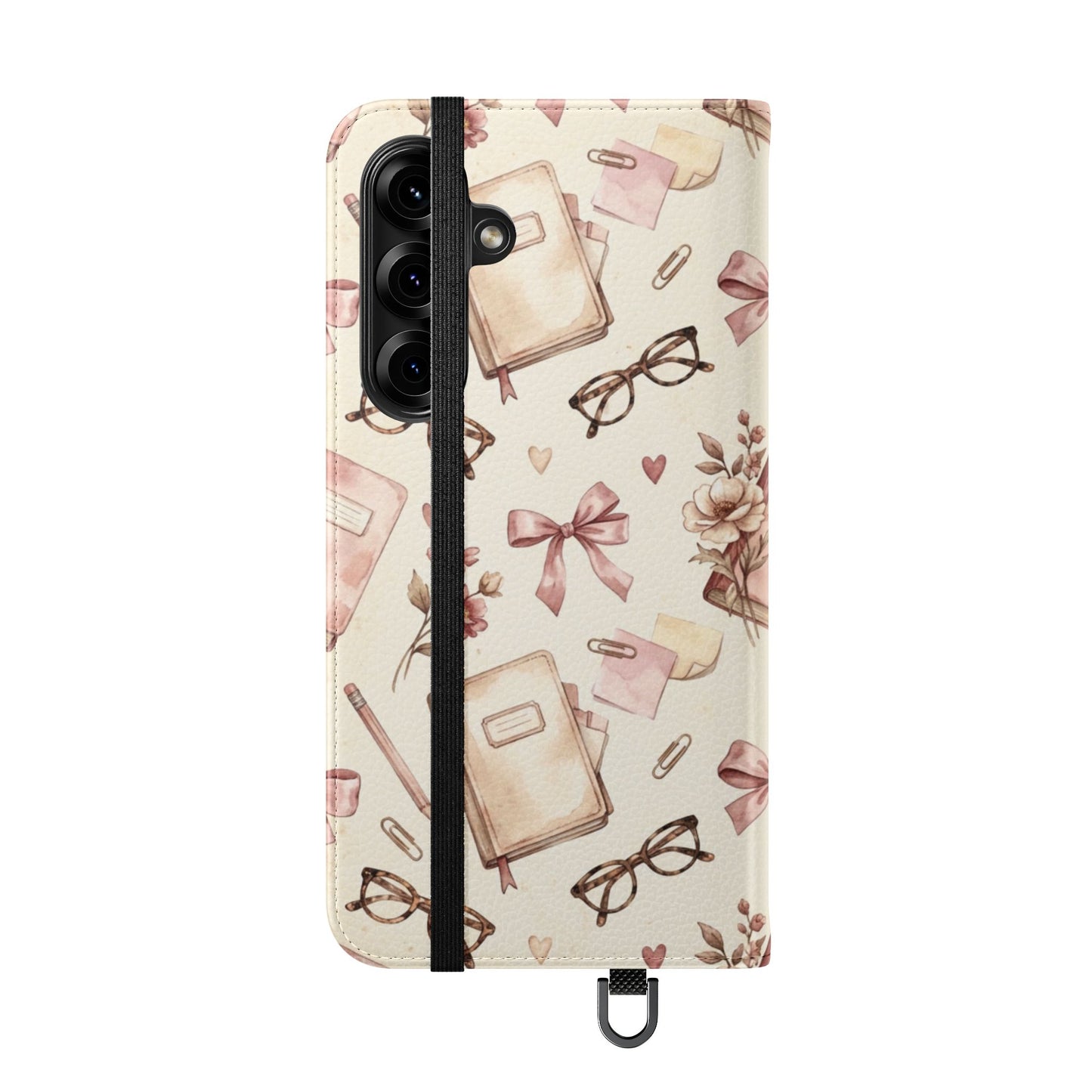 Vintage Tea & Books Flip Phone Case