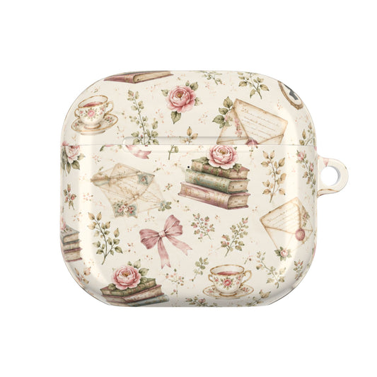 Vintage Floral Bookstack AirPod Case