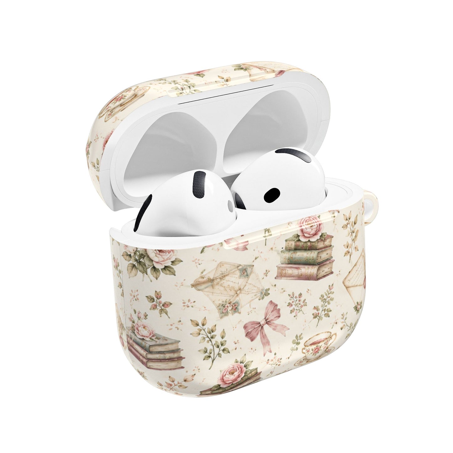 Vintage Floral Bookstack AirPod Case