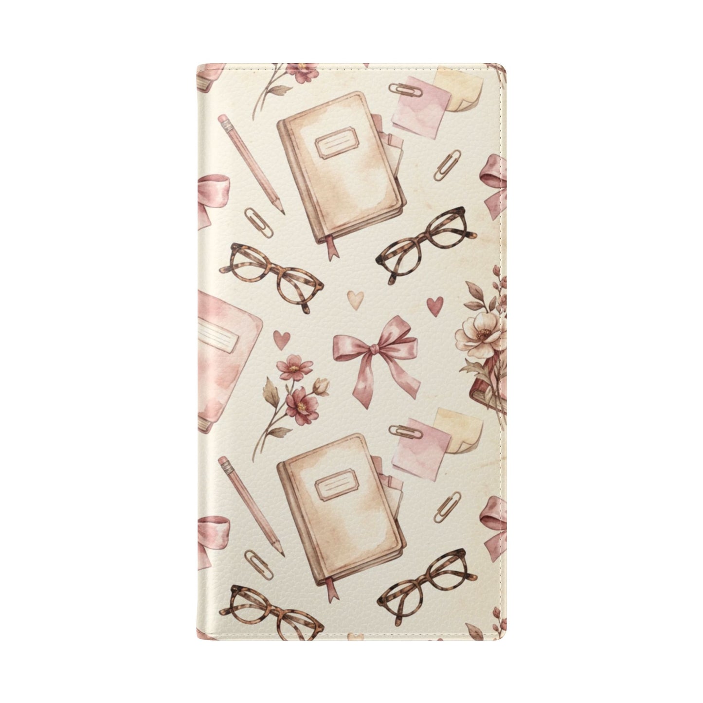 Vintage Tea & Books Flip Phone Case