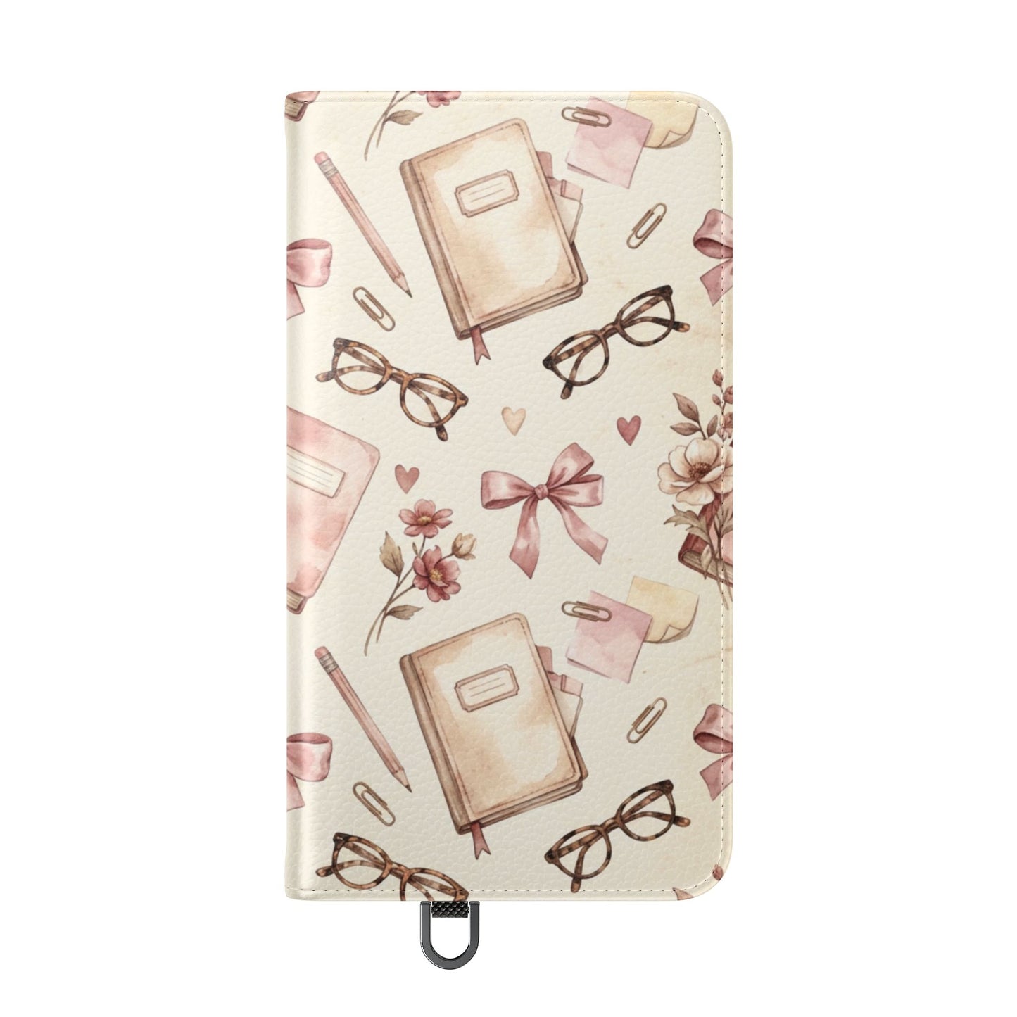 Vintage Tea & Books Flip Phone Case