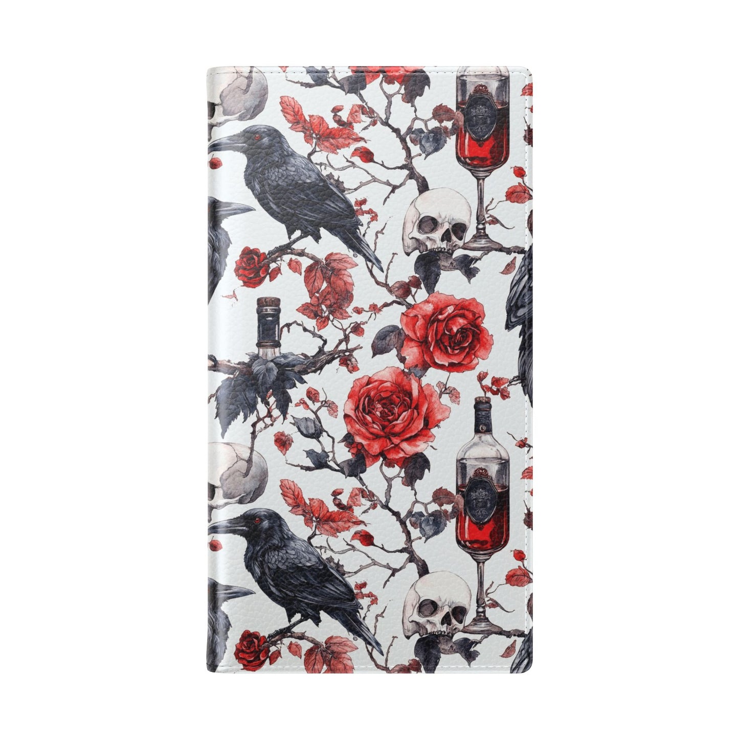 Gothic Raven & Rose Flip Phone Case