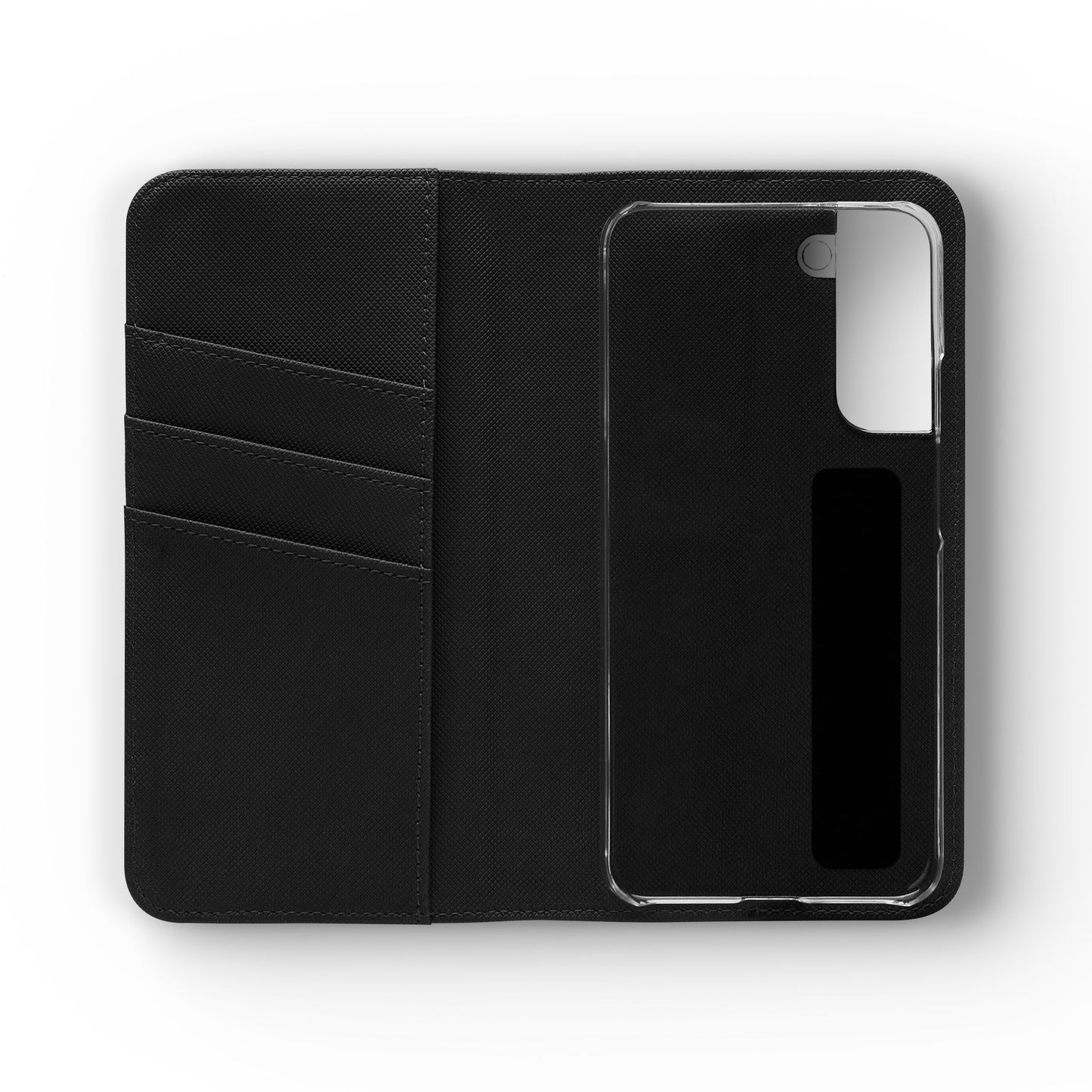 Witchy Bookish Flip Phone Case – Crystal, Bat & Spellbook Wallet Cover