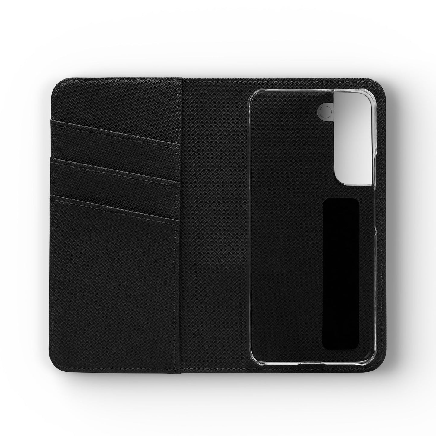 Witchy Bookish Flip Phone Case – Crystal, Bat & Spellbook Wallet Cover