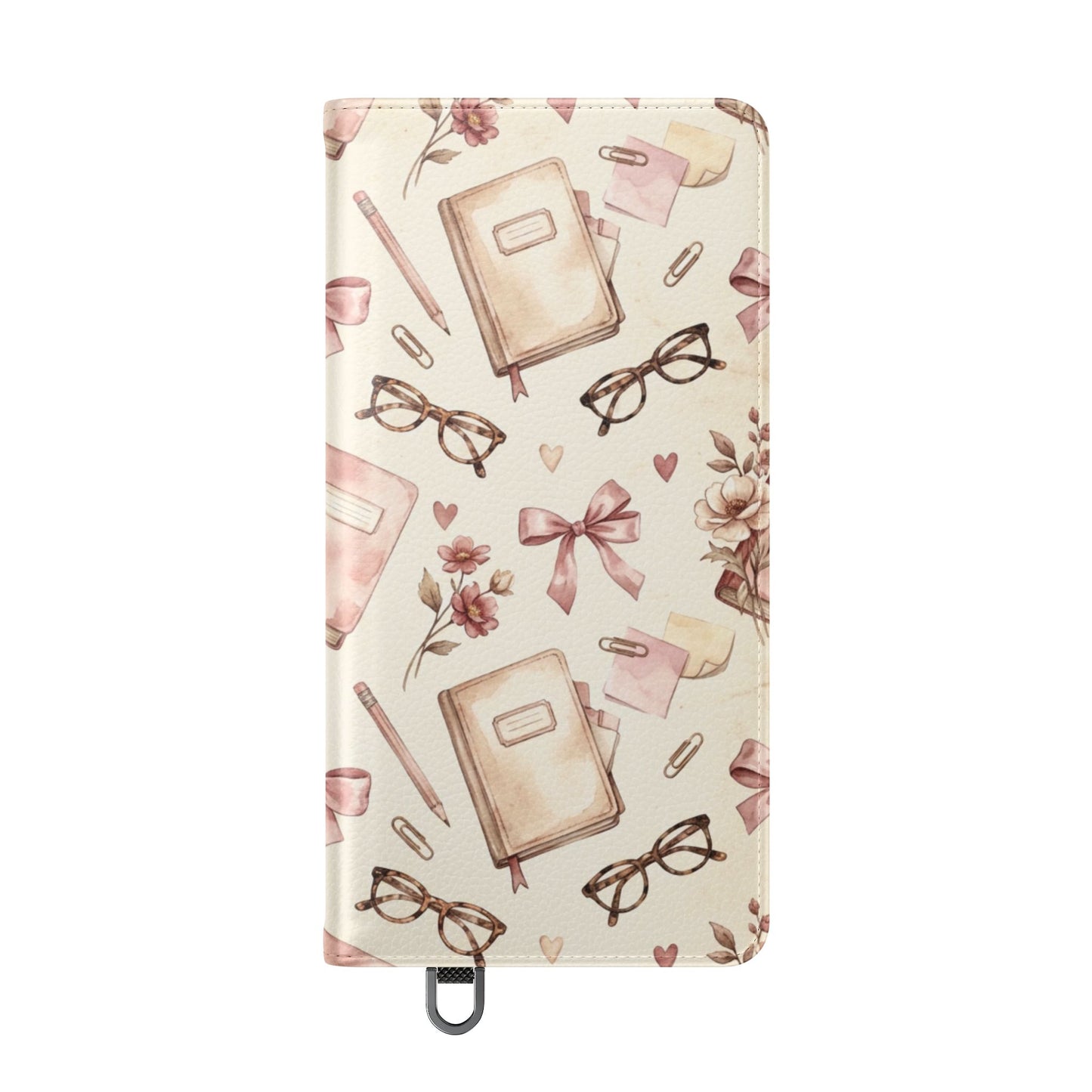Vintage Tea & Books Flip Phone Case