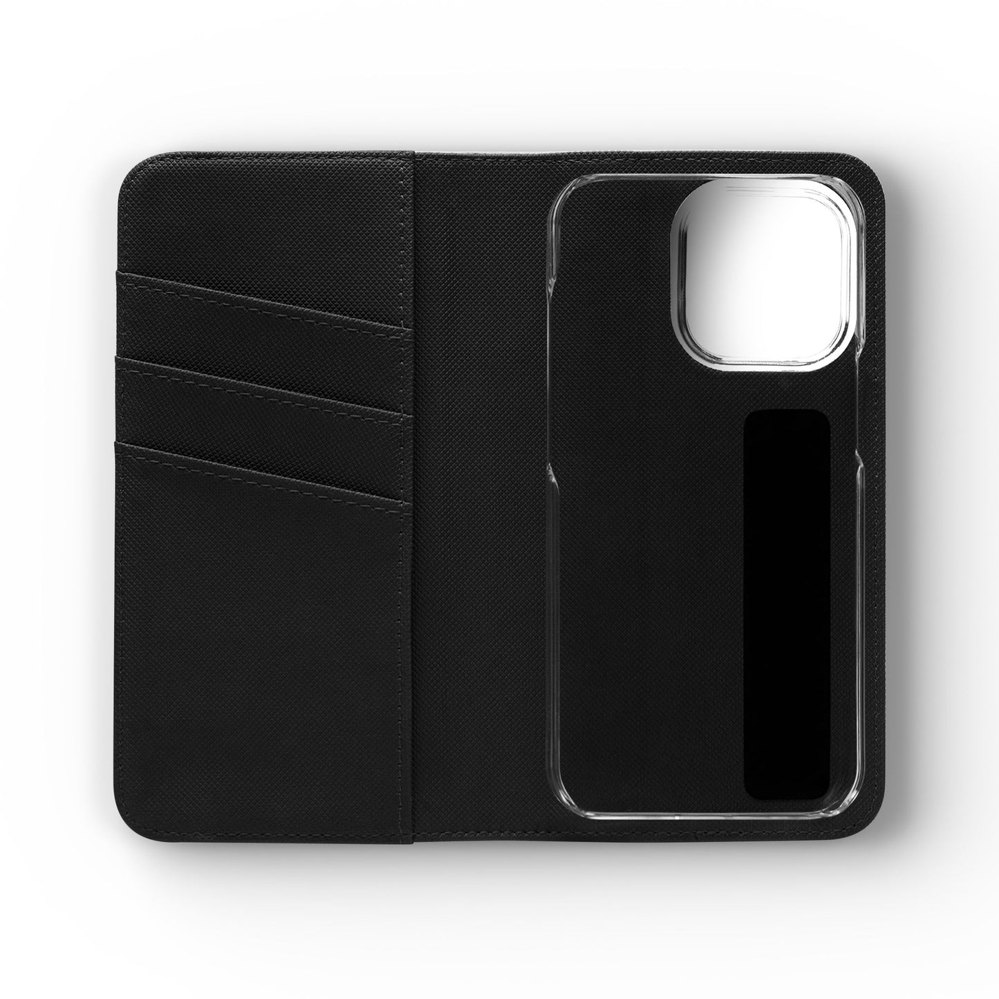 Witchy Bookish Flip Phone Case – Crystal, Bat & Spellbook Wallet Cover