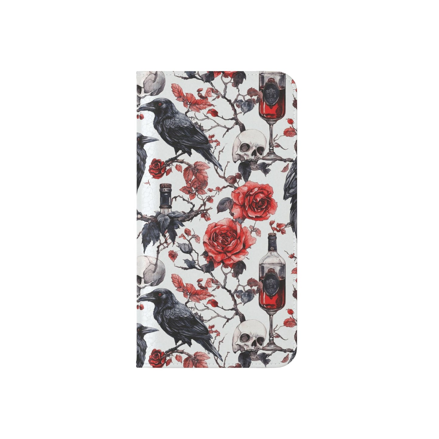 Gothic Raven & Rose Flip Phone Case