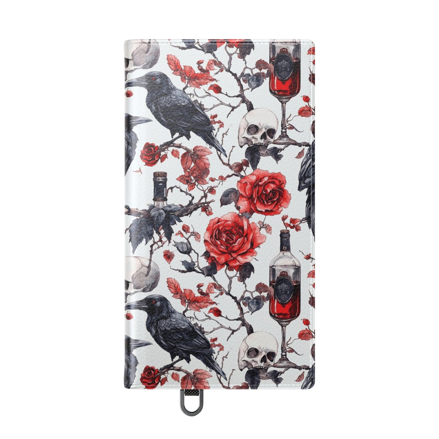 Gothic Raven & Rose Flip Phone Case