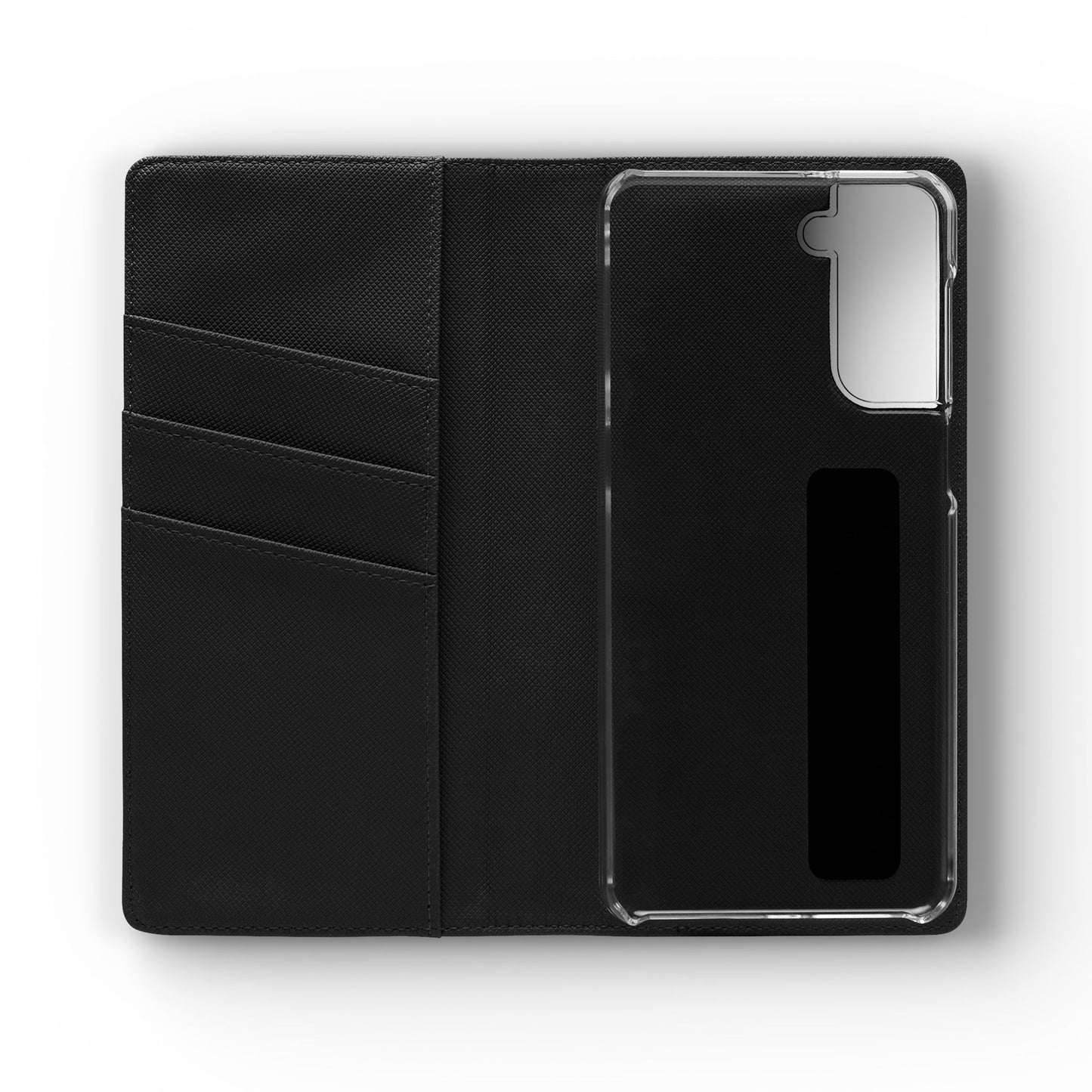 Witchy Bookish Flip Phone Case – Crystal, Bat & Spellbook Wallet Cover