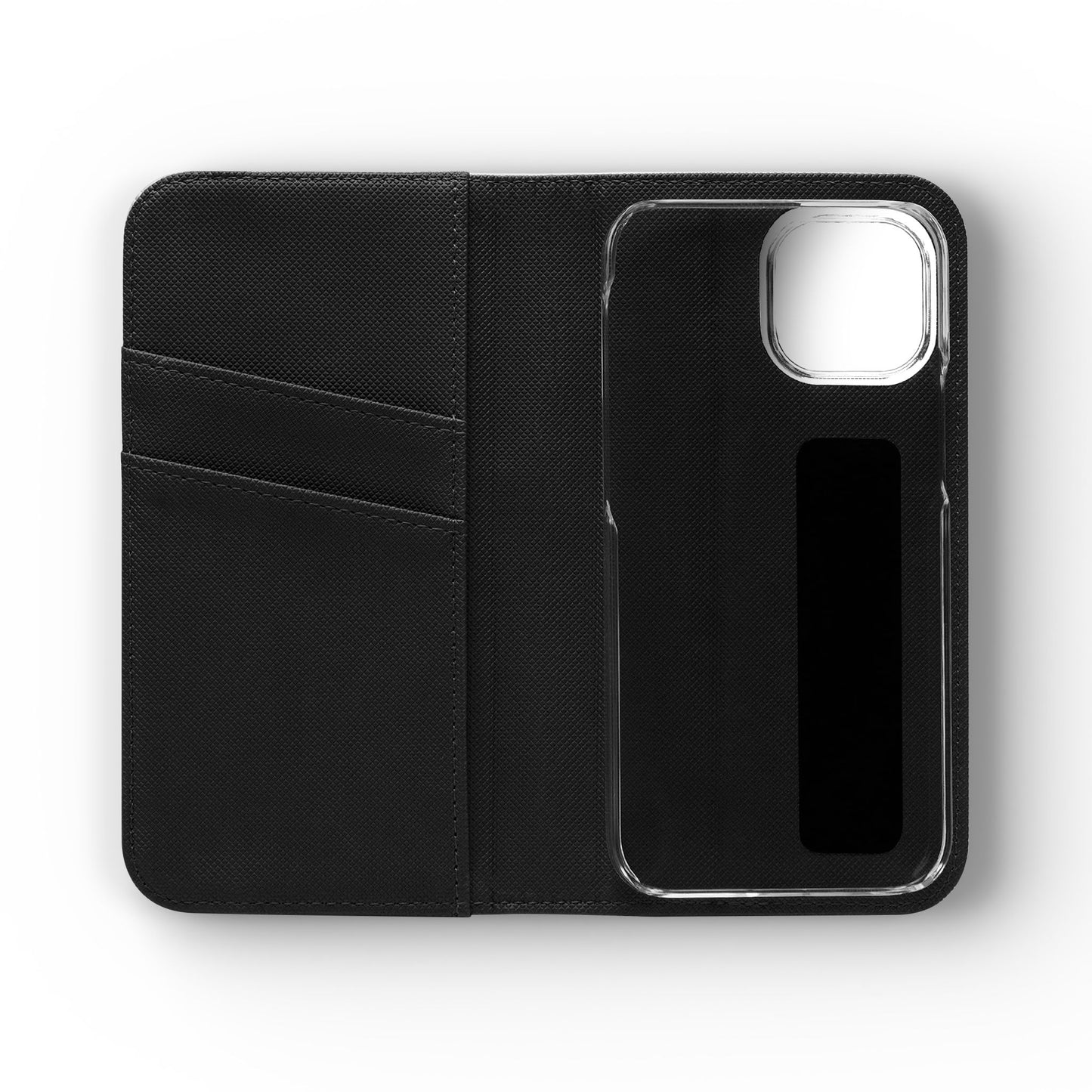 Witchy Bookish Flip Phone Case – Crystal, Bat & Spellbook Wallet Cover