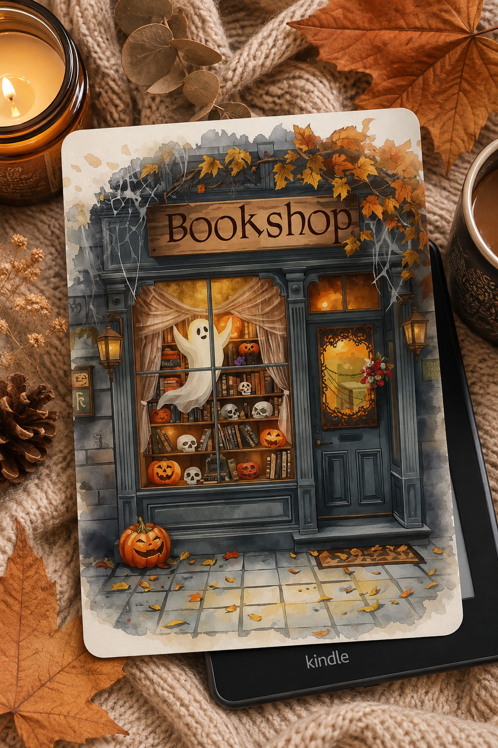 Halloween Kindle Insert | Spooky Bookish Kindle Case Inserts