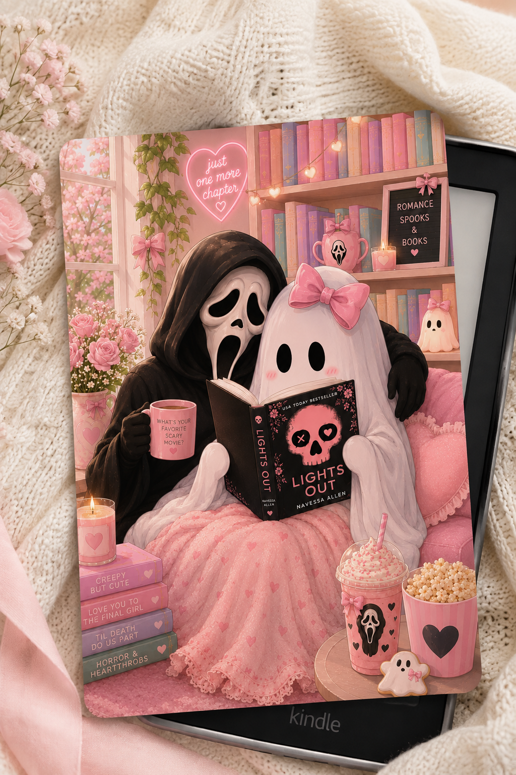 Halloween Kindle Insert | Spooky Bookish Kindle Case Inserts