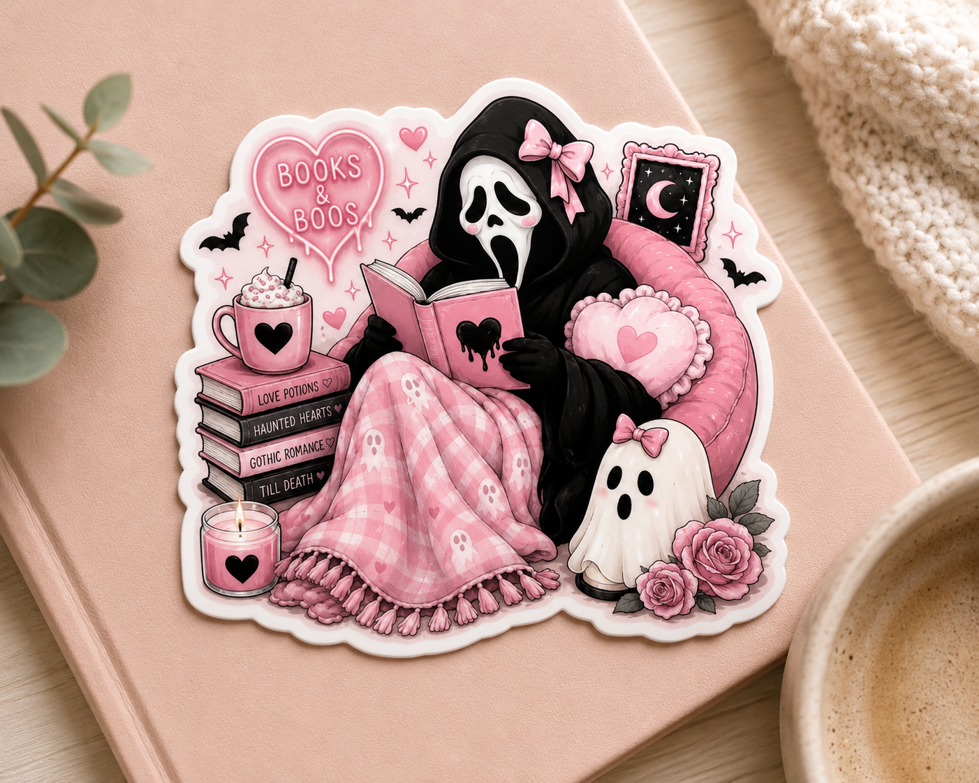 Fall & Halloween Bookish Stickers | Cozy Autumn Reading Stickers